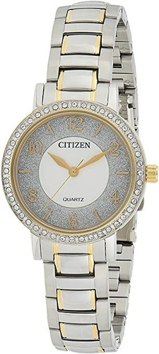 Reloj Citizen Mujer Fondo Con Piedras El3044-54a Combinado