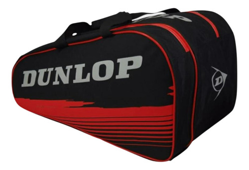 Bolso Padel Dunlop Club Series Negro Con Rojo 3 Palas Color Amarillo/negro