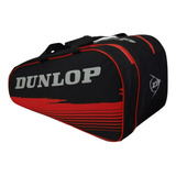 Bolso Paletero Dunlop Térmico Club Mochila Padel Paletas Color Negro/rojo