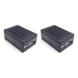2 Unidades Para Raspberry Pi 4 Tipo C Box In