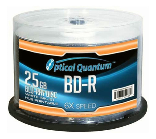 Optical Quantum 50 Discos Blu-ray Grabables (bd-r) De Una