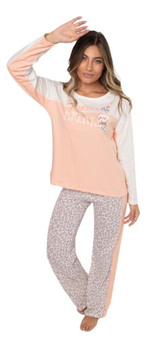 Pijama Mujer So Pink Pantalón Animal Print Deportivo