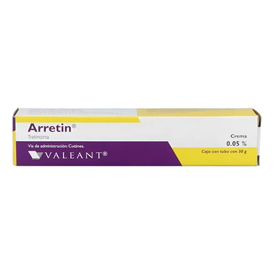 Arretin Retinol Valeant Crema Antiacné Hipoalergénica Libre de Parabenos 30g | Envío gratis