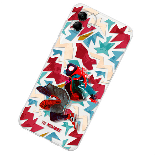 Funda Para Galaxy Spiderman Miles Personalizada Tu Nombre