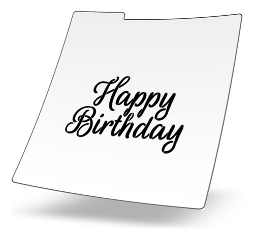 Stencil Reusable Galletas - Festejos - Happy Birthday I