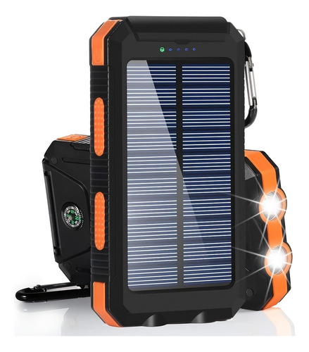 Cargador De Batería Externo De 2 Us Solar Power Bank