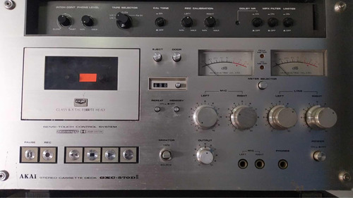 Tape Deck Akai Model Gx-570 3 Cabeças 100% Funcional (r).