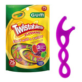 Fio Dental Gum Twistables Flossers - 75 Unidades