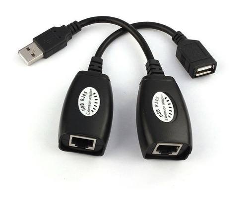 Extensor Prolongador Usb Por Utp Rj45 Red 50mt Usb2.0 Usb220