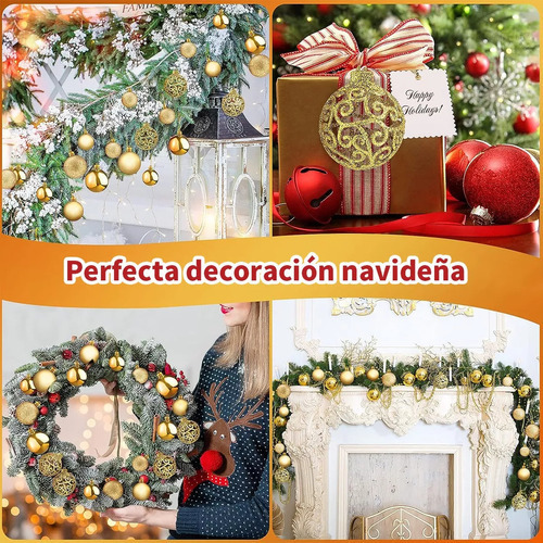 Paquete De 100 Esferas Navideñas Para Decoración De Árbol De