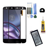 Tela Moto Z2play Xt1710 + Kit Reparo + Vidro Câmera + Pel 3d