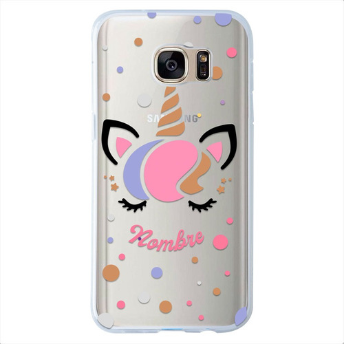 Funda Para Samsung Galaxy Unicornio Personalizada Con Nombre