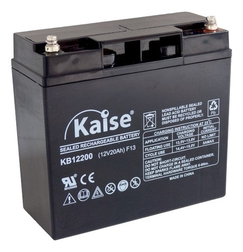 Batería Gel Kaise 12v 20ah Moto Eléctrica Lucky Lion Dinamic