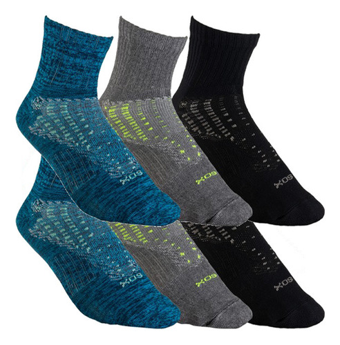 Media Sox® Running Ciclismo Unisex Pack X 6 Pares Caña Corta