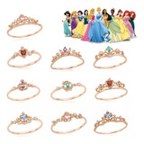 Anillo Ajustable De Princesa De Disney D/plata Esterlina 925