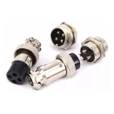 Conector 4 Pinos Macho Fêmea Para Rádios Px Cobra 148 19 Dx