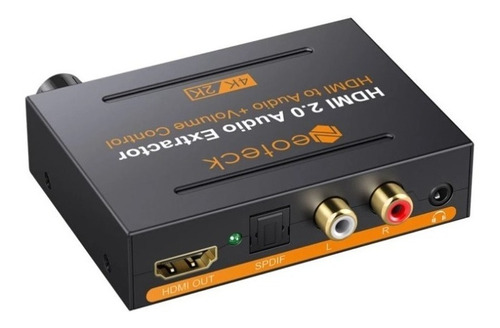 Conversor De Audio Optico Toslink Spdif Stereo - 2c/5.1ch
