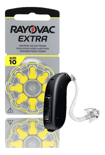 30 Pilas Audifono 10 Rayovac Extra Amarillo Audiologia