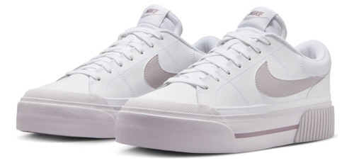 Tenis Mujer Nike Court Legacy Lift Blanco/violeta Platinado