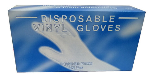 Guantes De Vinilo Caja 100 Unidades Talla S L M Desechable 