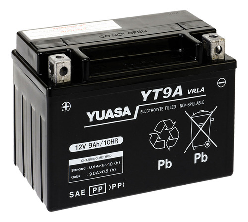 Bateria Moto Yuasa Yt9a    Compatible Con          Ytx9-bs Y