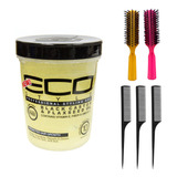 Eco Style Gel - Aceite De Ricino Y Linaza Negro, 32 Onzas (.