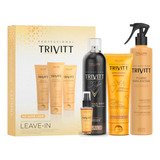 Combo 7 Produtos Trivitt Leave-in Fluido Brilho Shampoo