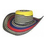 Sombrero Costeño En Nylon Colombiano Bandera