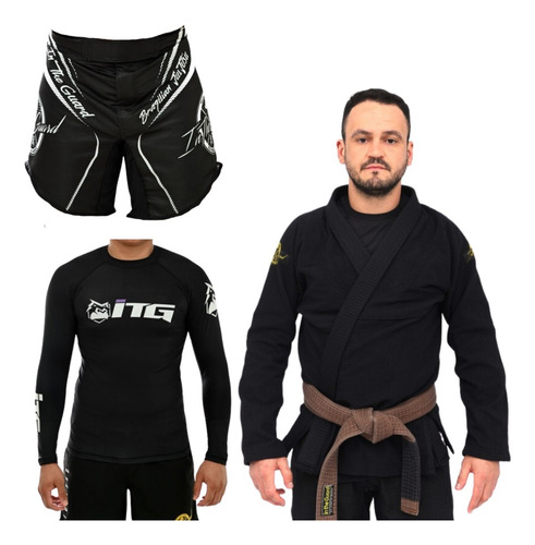 Kimono Jiu Jitsu Trançado, Rashguards, Bermuda Mma E Passeio