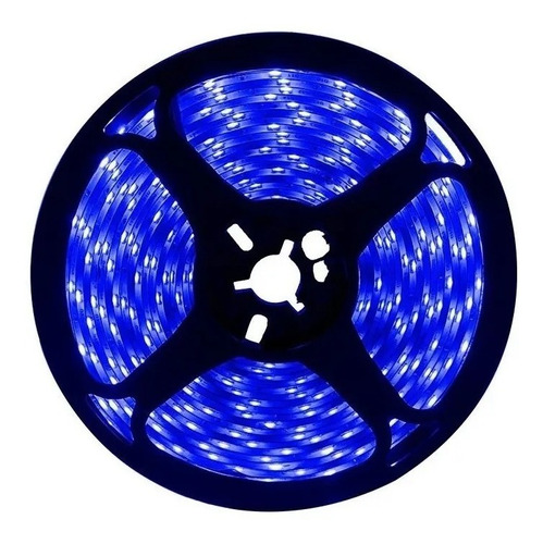 Fita Led 5050 24v Azul Caminhao Onibus Decoração Automotiva 