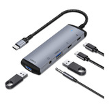 Adaptador De Auriculares Y Cargador Usb C 3,5 Mm 5 1, H...