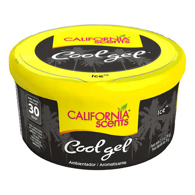 California Scents - Aromatizante Gel Cool Gel Ice 2.5 oz Pack 12 Piezas - Fragancia Fresca con Control de Aroma y Duración Hasta 30 Días para Auto | Meses sin interés