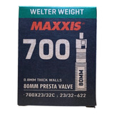 Paquete De 3 Cámaras Maxxis Welter Weight 700x23/32c Vf 80mm