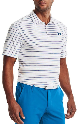 Polo Golf Under Armour Playoff 2.0 Blanco Hombre 1327037-140