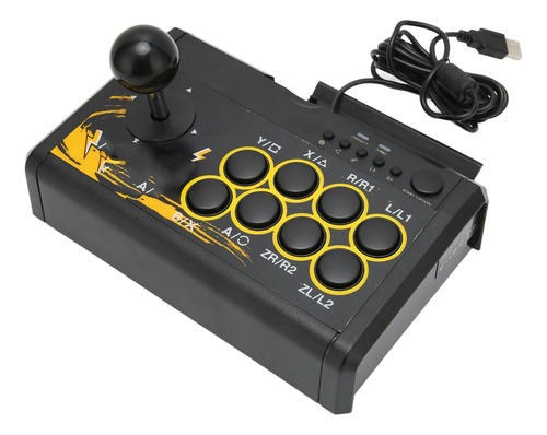 Joystick De Juego Con Cable Usb, Mando De Combate Retro Arca