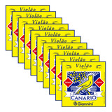 Kit 10 Jogos De Cordas Nylon  Para Violao Giannini Canario