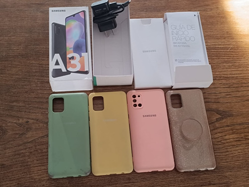 Celular Samsung A31 128gb + Cargador Original + Fundas