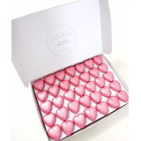 100 Bombones De Chocolate Corazón Rosa Souvenir Candy Bar 