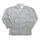 Saco Camisa Pijama Gris Cuadros Confort Zone Hombre Talla S