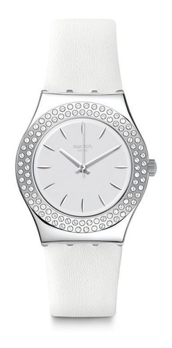 Reloj Swatch De Mujer Cuero Blanco (yls217)