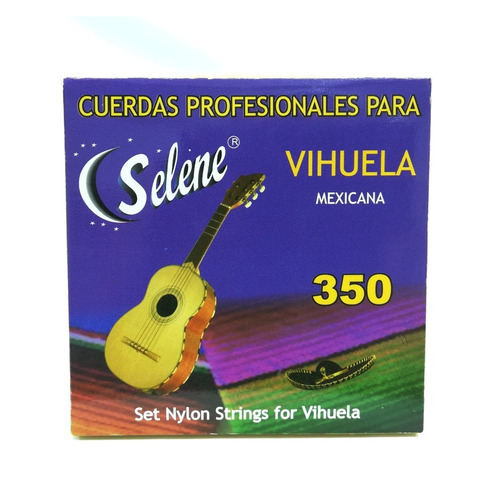 Juego De Cuerdas Para Vihuela Selene Cristal Con  Borla S1