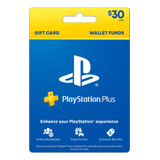 Tarjeta Psn Card 30 Usd - Cuenta Usa - Playstation Network