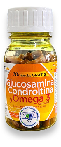 Glucosamina, Condroitina Y Omega 3 C/30 Cáps Gelpharma Sabor Sin Sabor