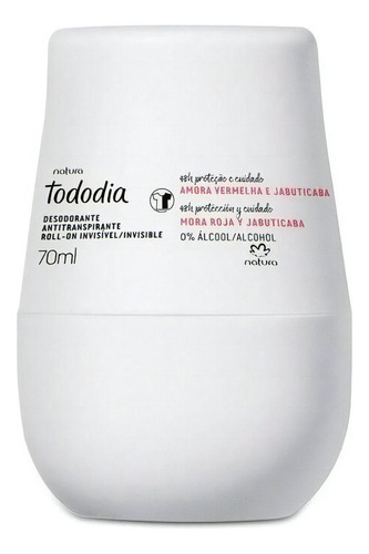 Desodorante Antitranspirante Natura Tododia Mora Roja Y Jabuticaba 70ml
