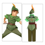 Traje De Halloween Do Elfo Verde Peter Pan