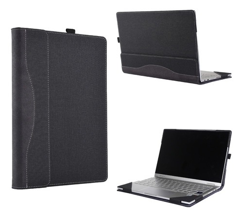 Funda De Piel Negra Para Microsoft Surface Laptop 6 15
