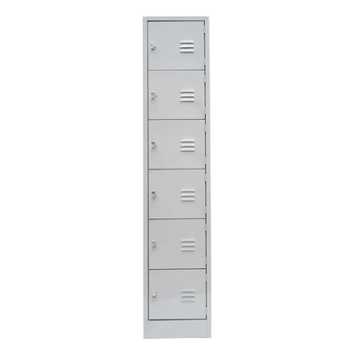 Locker Metálico 6 Puertas Metálicos Ramírez Gris con Candado | MercadoLibre