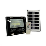 Refletor Led Placa Solar 50w 6500k Frio Bateria Recarregavel