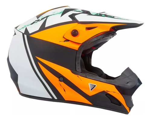 Casco  Motocross Vertigo Mz3 Race Divicion Green Sport