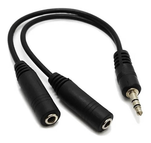 Adaptador Divisor Estereo Auxiliar 3.5mm Audifonos Microfono